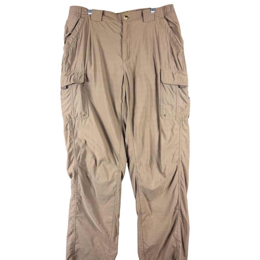 Columbia Titanium Mens Khaki Hiking Cargo Pants‎ Omni-Shield AM8041 34x32